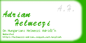 adrian helmeczi business card